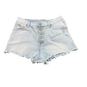 Rewash Distressed‎ Button Fly Super High Rise Cut-Off Jeans Shorts Womens Size 5